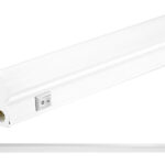 POWERTECH LED φωτιστικό τοίχου T5-0001-090 12W, 4000K, 90cm, IP20, λευκό