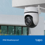 TP-LINK smart κάμερα Tapo C520WS, 2K, WiFi, PTZ, IP66, V2.0