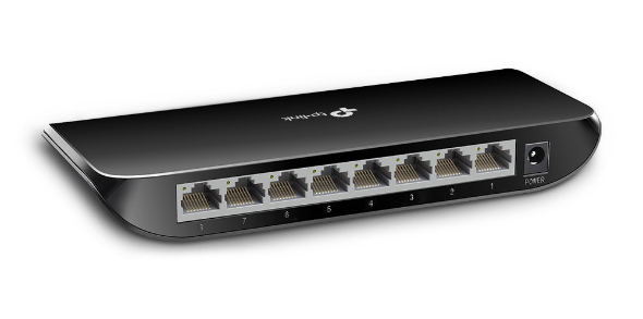 TP-Link Desktop Switch TL-SG1008D, 8-port 10/100/1000Mbps, Ver. 12.0