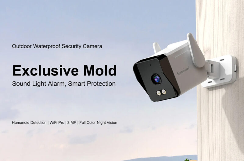 VSTARCAM smart κάμερα TS3, 3MP, WiFi, SD, IP66
