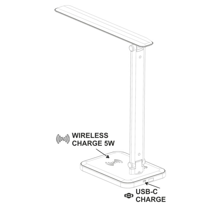 LED Φωτιστικό Γραφείου 6W 230V/5VDC CCT Λευκό