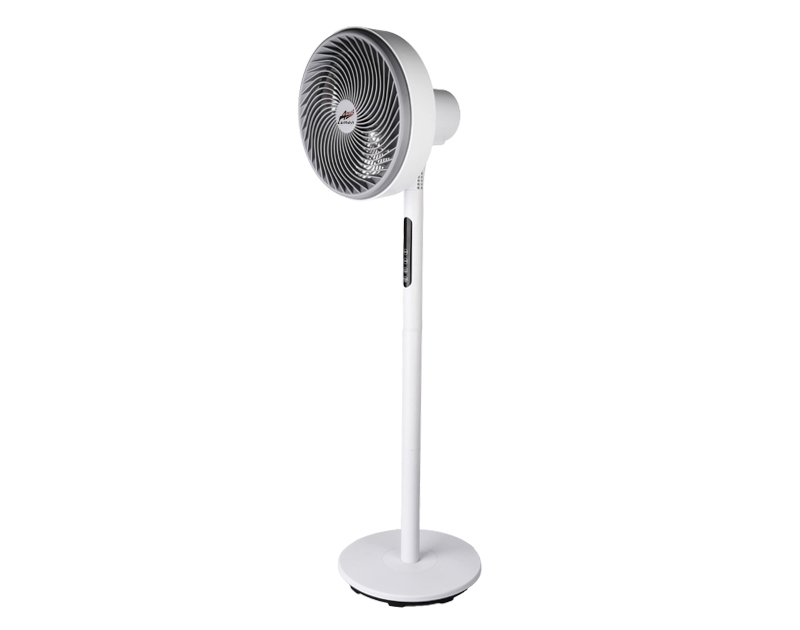Ανεμιστήρας Ορθοστάτης Φ30cm 80W 5 Πτερ.+Τηλεχ/Ριο Λευκός-Γκρι