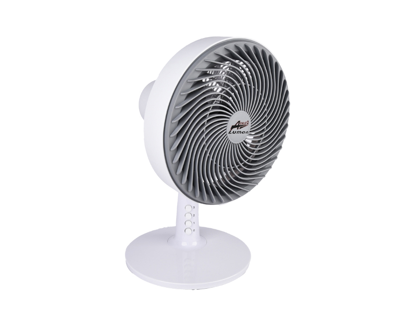 Ανεμιστήρας Επιτραπέζιος Φ30cm 80W 5 Πτερύγια Λευκός-Γκρι