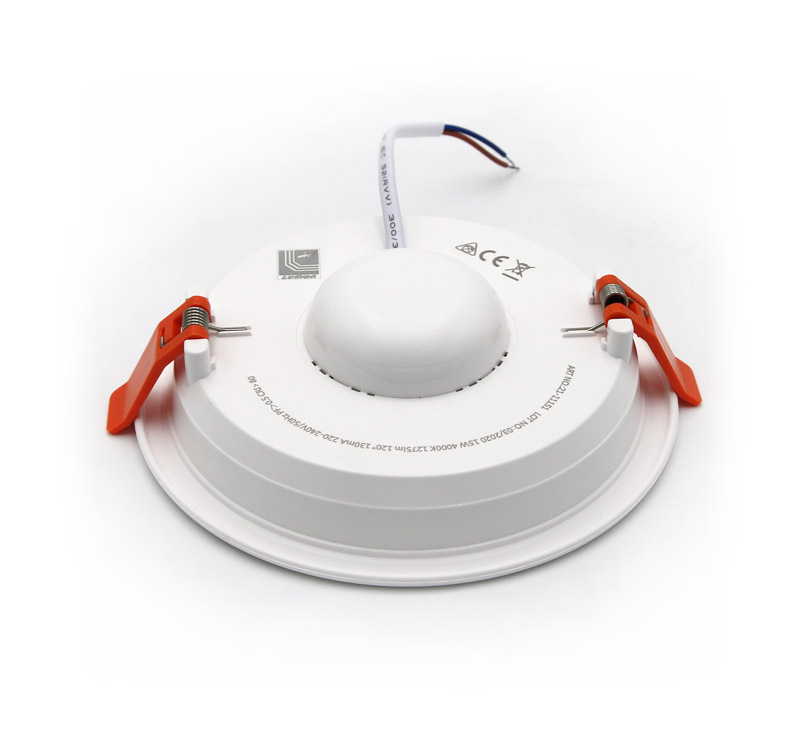LED Φωτιστικό Ψευδοροφής Στρογγυλό Πλήρες 15W 3000K 120° Λευκό