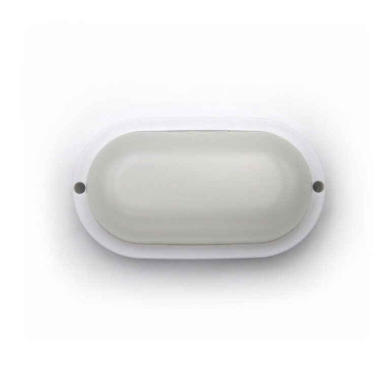 LED Απλίκα PC Οβάλ 160x90mm 8W 4000K IP54 ΛΕΥΚΗ
