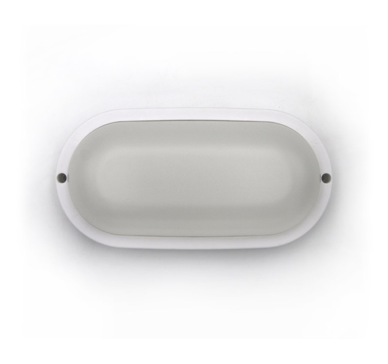 LED Απλίκα PC Οβάλ 205x105mm 12W 4000K IP54 ΛΕΥΚΗ