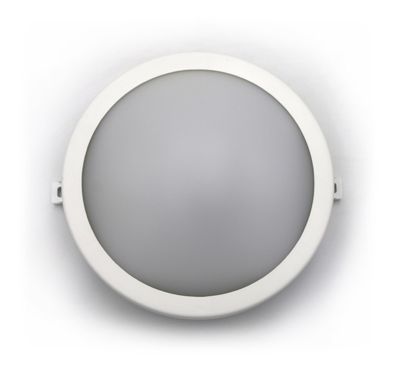 LED Χελώνα PC Στρογγυλό με Ανιχνευτή Μικροκ.15W 4000K IP64 Λευκή