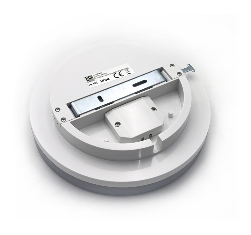 LED Πλαφονιέρα PC Στρογγυλή Φ220mm 14W 4000K IP54 Λευκή
