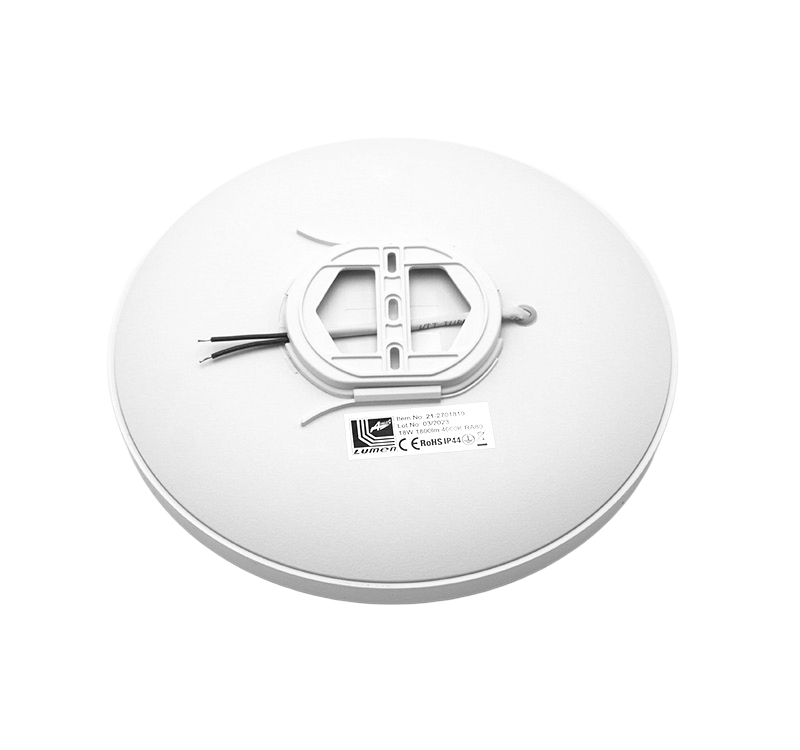 LED Πλαφονιέρα PC Στρογγυλή Φ:270mm 18W 4000K IP44 Λευκή
