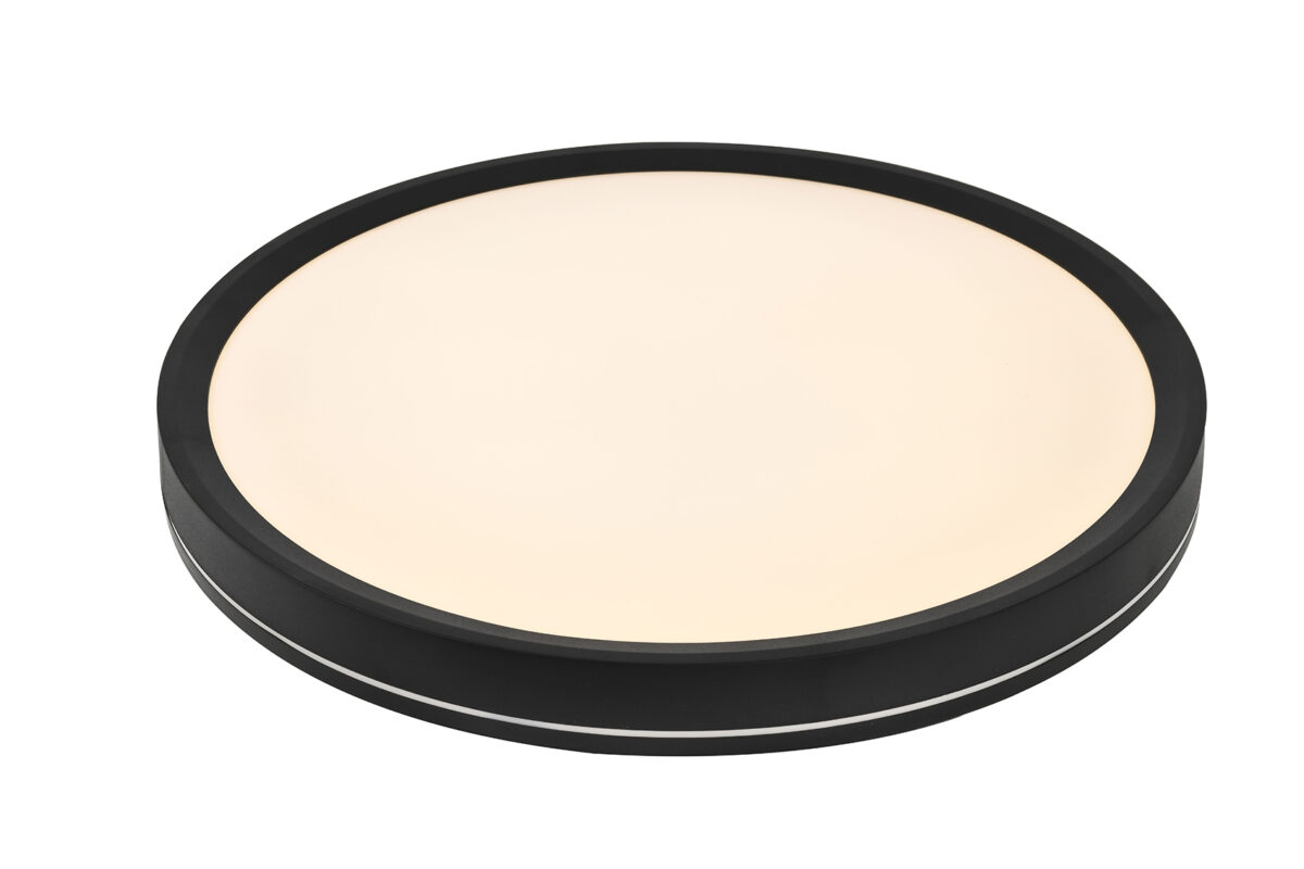 LED Πλαφονιέρα PC SIDELIT 300mm 32W CCT IP40 Μαύρη