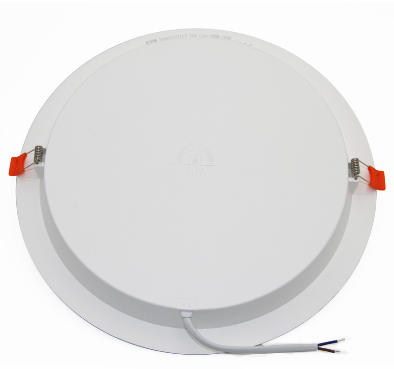 LED Φωτιστικό Ψευδοροφής Στρογγυλό Πλήρες 24W 4000K 120° Λευκό