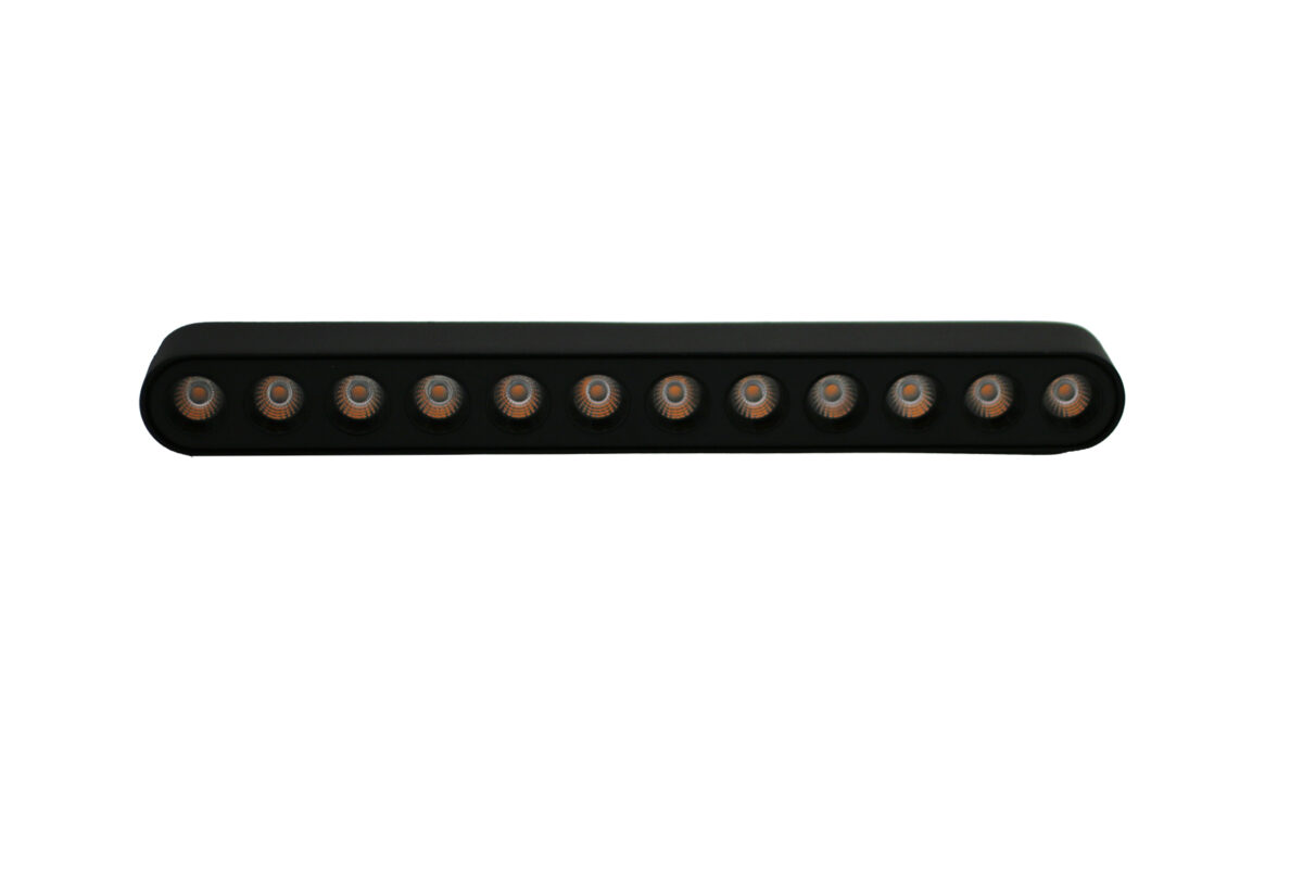 LED ΦΩΤΙΣΤΙΚΟ Ράγας Ντιμ. Μίνι 12W 40VDC 36° 4000K Μαύρο
