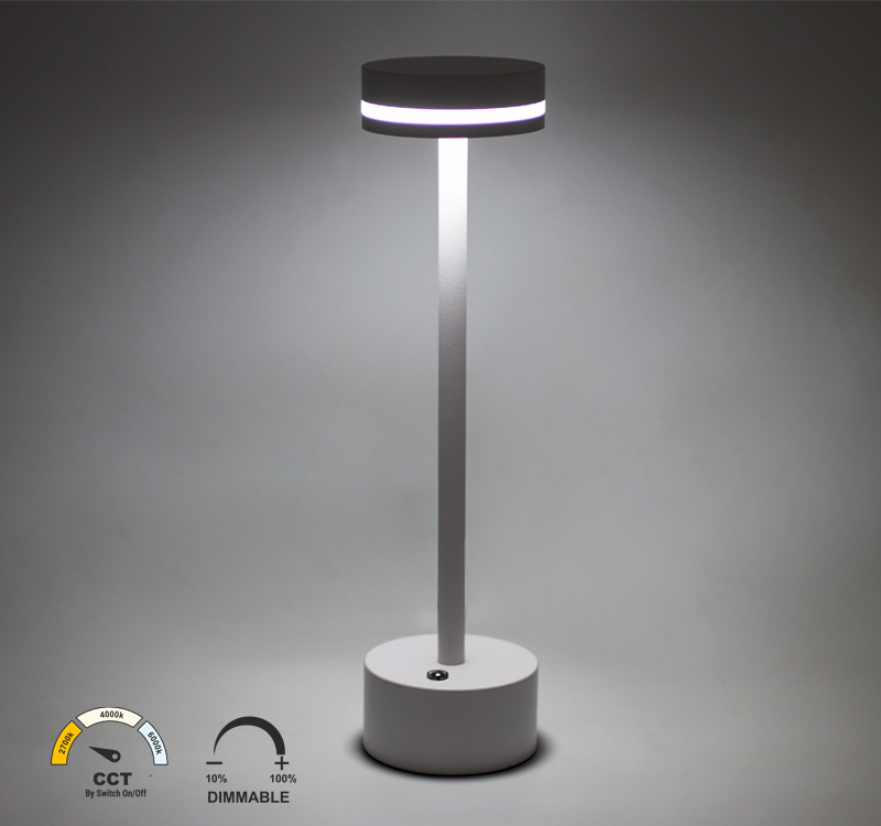 LED Πορτατίφ Επαναφορτιζόμενο 2W CCT DIMMABLE Λευκό