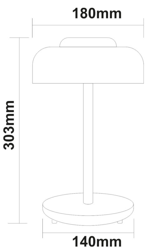 LED Πορτατίφ PC ΕΠΑΝΑΦΟΡΤΙΖΟΜΕΝΟ 3W 5DVC 3000K Λευκό