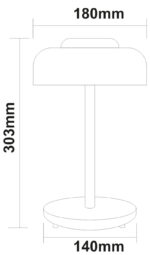 LED Πορτατίφ PC ΕΠΑΝΑΦΟΡΤΙΖΟΜΕΝΟ 3W 5VDC CCT Μαύρο