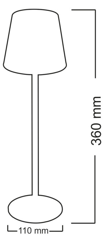 LED Πορτατίφ PC Επαναφορτιζόμενο CCT 3W USB 5VDC Μαύρο