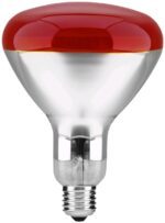 Avide Λάμπα Υπερύθρων E27 100W Κόκκινο