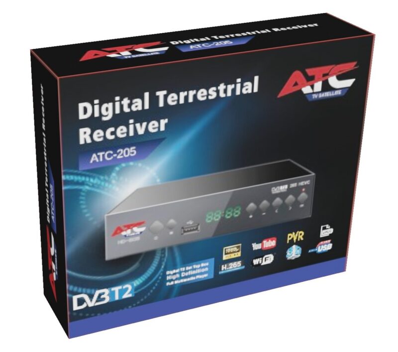 Επίγειος Δέκτης ATC HD-205 T2 H.265