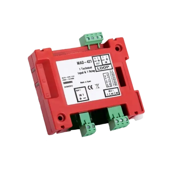 Module 1 Εισόδου / 1 Εξόδου Relay με Isolator Διευθυνσιοδοτούμενο Detnov MAD-421-I