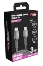 ATC-C8 Καλώδιο Φόρτισης & Συγχρονισμού USB-C σε USB-C 60W 3m