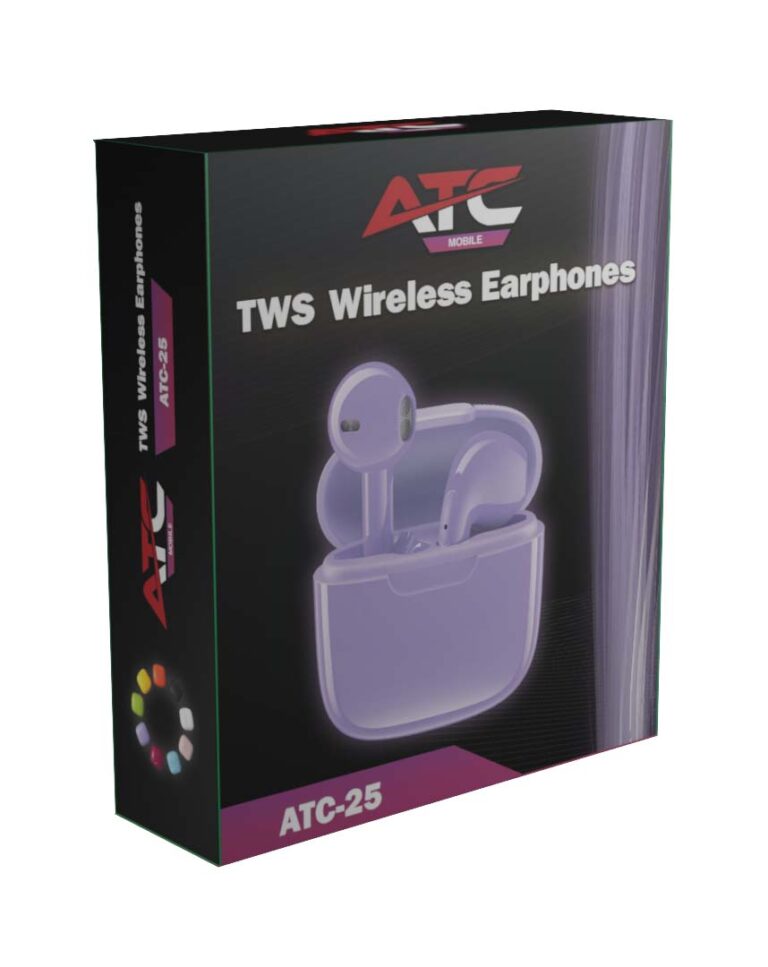 ATC-25 TWS Ασύρματα Ακουστικά Bluetooth Μωβ