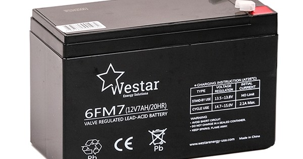 ΜΠΑΤΑΡΙΑ ΜΟΛΥΒΔΟΥ 12V 7ΑΗ westar